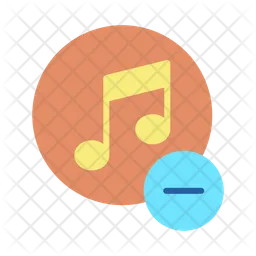 Remove Music  Icon