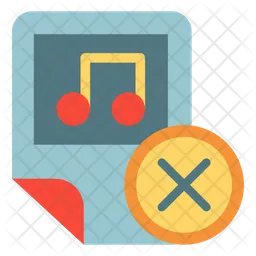 Remove Music File  Icon