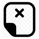 Remove Note Remove Page Document Icon