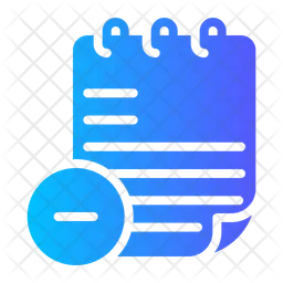Remove Notes  Icon