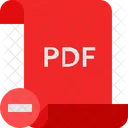 Remove Pdf Pdf File Remove Icon