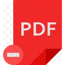 Remove Pdf  Icon