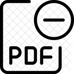 Remove Pdf File  Icon