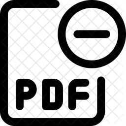 Remove Pdf File  Icon