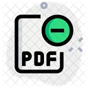 Remove Pdf File  Icon