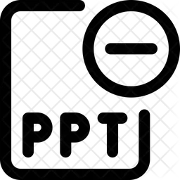 Remove Ppt File  Icon