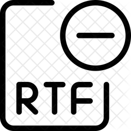 Remove Rtf File  Icon