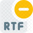 Remove Rtf File  Icon