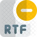 Remove Rtf File Remove File Delete File Icon