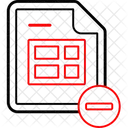 Remove Sheet Document File Icon