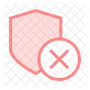 Shield Delete Remove Icon