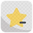 Remove star  Icon