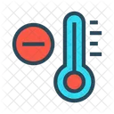 Temperature Decrease Thermometer Icon