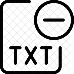 Remove Txt File  Icon