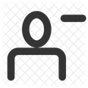 Remove User Minus User Icon