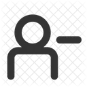 Remove User Minus User Icon