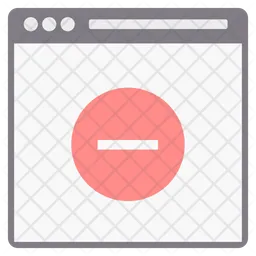 Remove Webpage  Icon