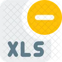 Remove Xls File  Icon