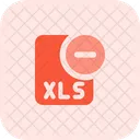 Remove Xls File Xls File Remove File Icon