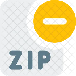 Remove Zip File  Icon