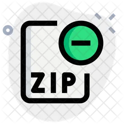 Remove Zip File  Icon