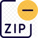 Remove Zip File Zip File Remove File Icon
