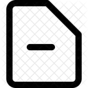 Interface File Remove File Common Remove Menos Subtrair Ícone