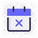 Calendario Data Remover Ícone