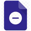 Remover archivo  Icono