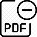 Arquivo Pdf Menos Icon