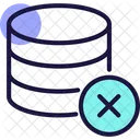 Remover Banco De Dados Excluir Cruzar Icon