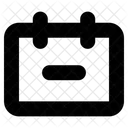 Remover Calendario Calendario Data Ícone
