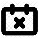Remover Calendario Calendario Data Ícone
