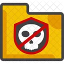 Remover escudo de pasta de caveira  Ícone