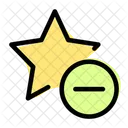 Remover Estrela Remover Estrela Sem Classificacao Ícone