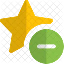 Remover Estrela Remover Estrela Sem Classificacao Ícone