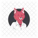 Vecteur Renard Poilu Icône