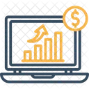 Renda Empresarial Financas Crescimento Ícone