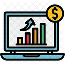 Renda Empresarial Financas Crescimento Ícone