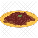 Rendang On A Plate Rendang Food Icon