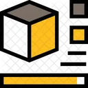 Rendering 3 D Cube Modeling Icon