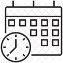 Rendez Vous Emploi Du Temps Planification Du Temps Icône
