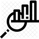 Rendimiento Analisis De Busqueda Grafico De Barras Icono