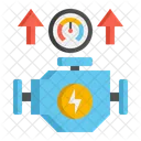 Rendimiento Del Motor Velocimetro Rendimiento Icon