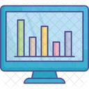 Rendimiento Empresarial Panel De Control Visualizacion De Datos Icono