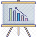 Analisis Rendimiento Empresarial Grafico De Lineas Icon