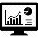 Rendimiento Empresarial Panel De Control Visualizacion De Datos Icono