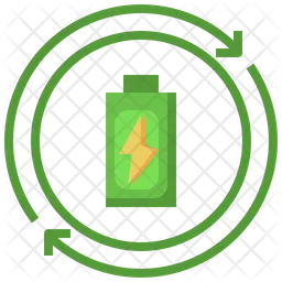 Renewable Battery  Icon