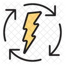 Energy Recycle Energy Recovery Power Reuse Icon