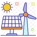 Solar Panel Renewable Energy Bioenergy Icon